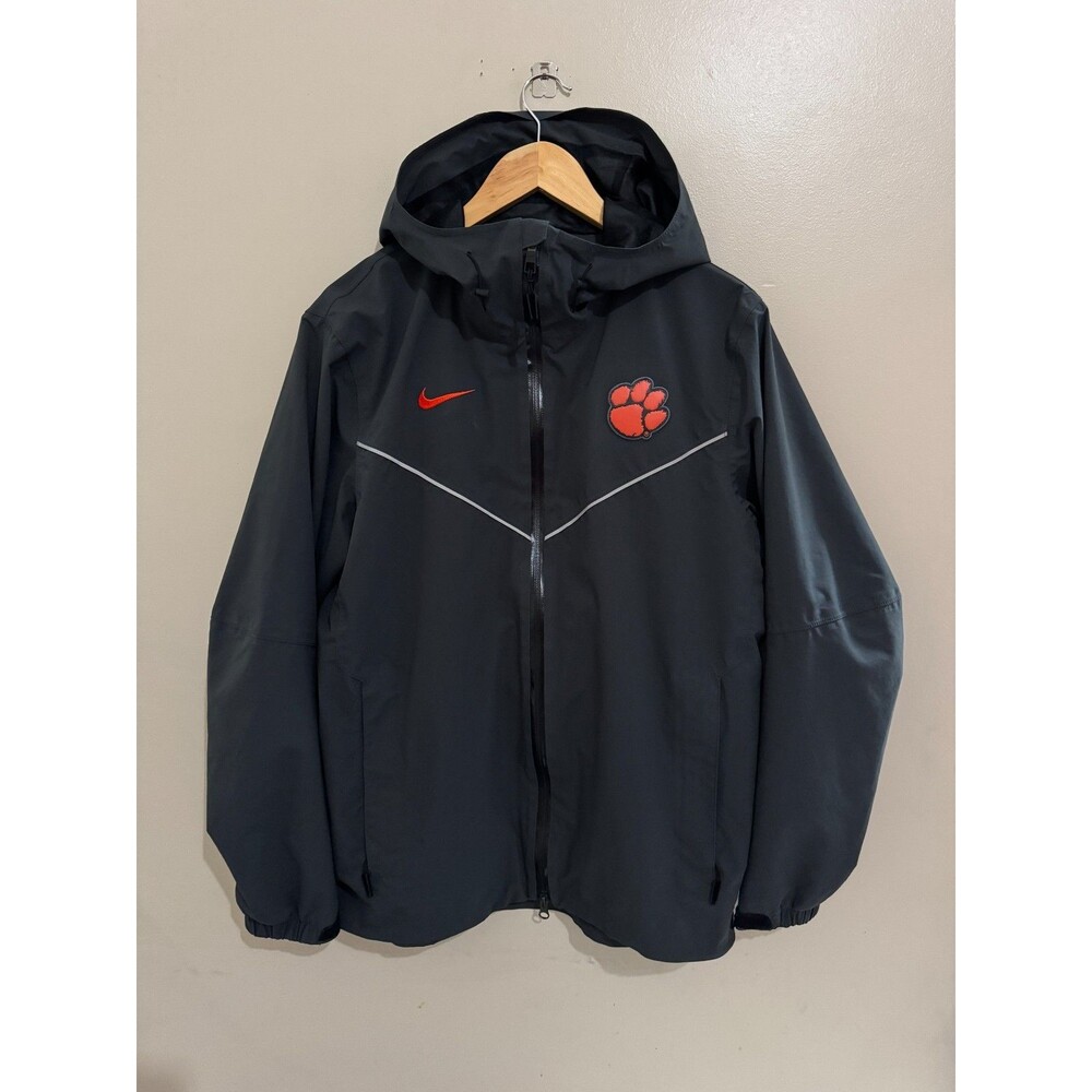 Mens M Nike Clemson Tigers Storm-Fit Team Issued PE Rain Windbreaker Jacket NCAA - Picture 1 of 9
